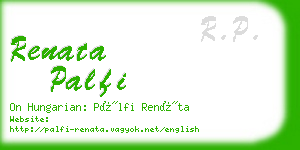 renata palfi business card